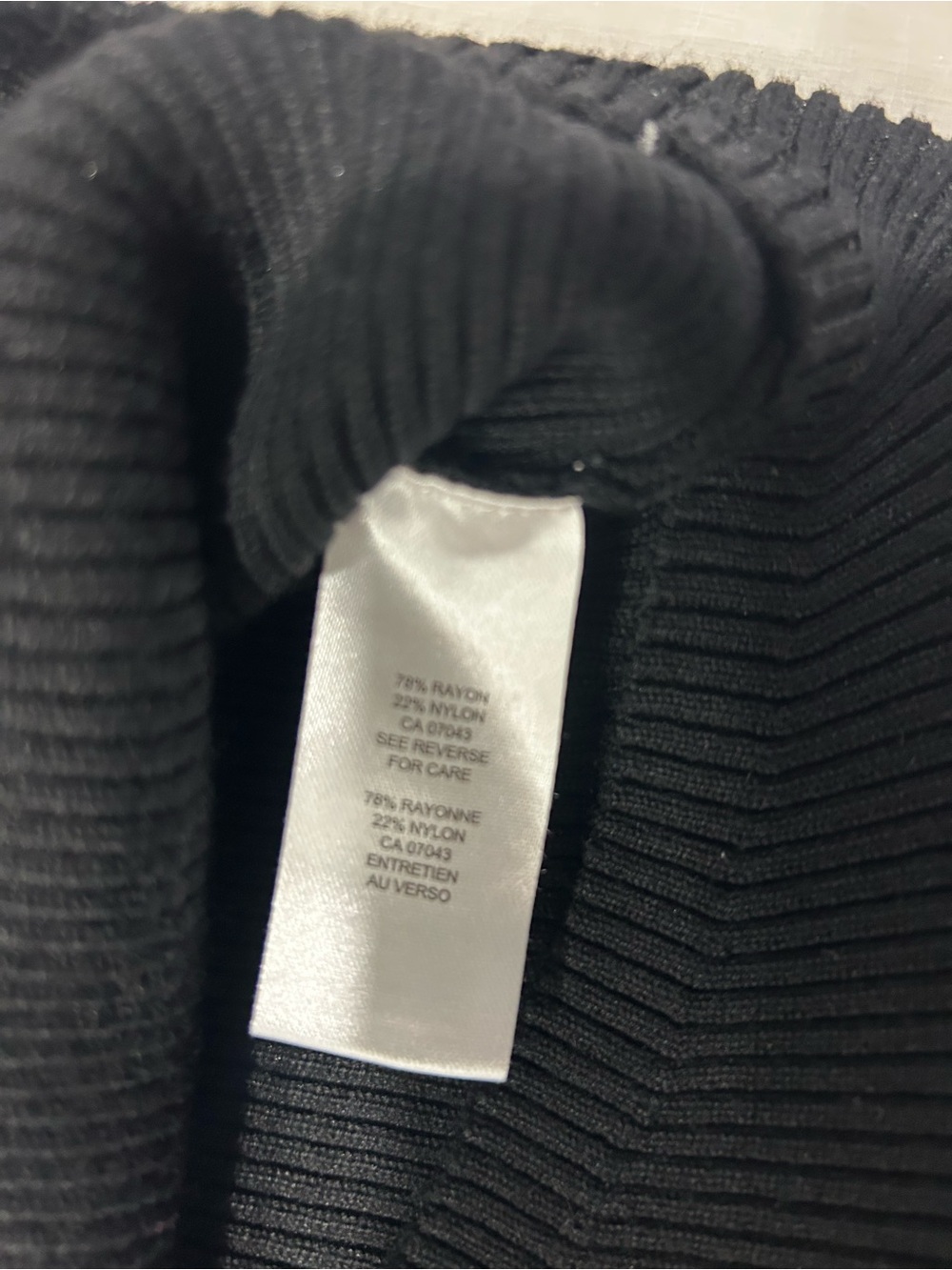 Apt. 9 Black Ribbed Button-Up Collared Tank - Picture 3 of 5